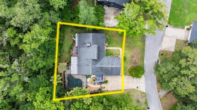 96 Hollow Branch Xing, Ormond Beach, FL 32174 - aerial view of property and surrounding area with property parcel outlined