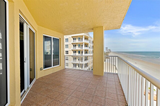 2901 S Atlantic Ave Unit 401, Daytona Beach Shores, FL 32118 - balcony with view of water and beach