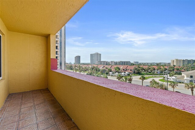 2901 S Atlantic Ave Unit 401, Daytona Beach Shores, FL 32118 - balcony with a view of city