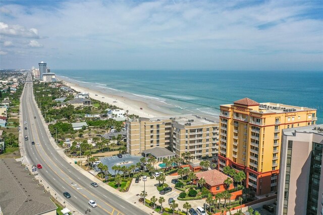 2901 S Atlantic Ave Unit 401, Daytona Beach Shores, FL 32118 - bird's eye view of unending shoreline, apartment complex / building, and a major roadway