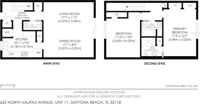 625 N Halifax Ave Unit 11, Daytona Beach, FL 32118 - home floor plan