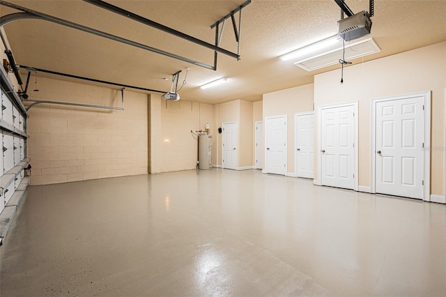4427 S Atlantic Ave, Port Orange, FL 32127 - garage featuring electric water heater and a garage door opener