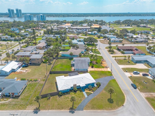 1032 Bel Aire Dr, Daytona Beach, FL 32118 - aerial perspective of suburban area featuring a large body of water