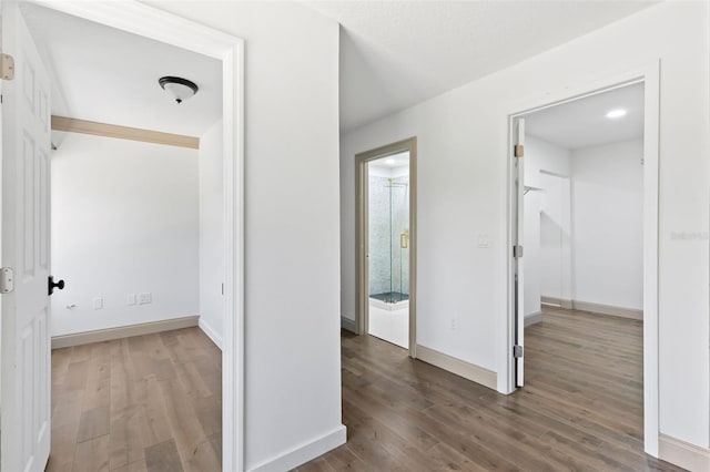 604 Springdale Dr, Flagler Beach, FL 32136 - corridor with wood finished floors and baseboards