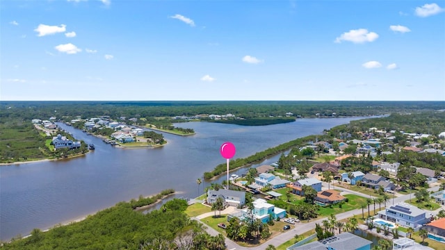 604 Springdale Dr, Flagler Beach, FL 32136 - aerial perspective of suburban area featuring a large body of water