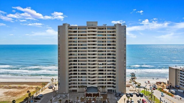 3425 S Atlantic Ave Unit 1602, Daytona Beach, FL 32118 - view of apartment building / complex featuring view of water and beach