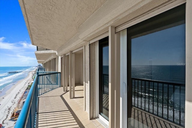 3425 S Atlantic Ave Unit 1602, Daytona Beach, FL 32118 - balcony with view of water and beach