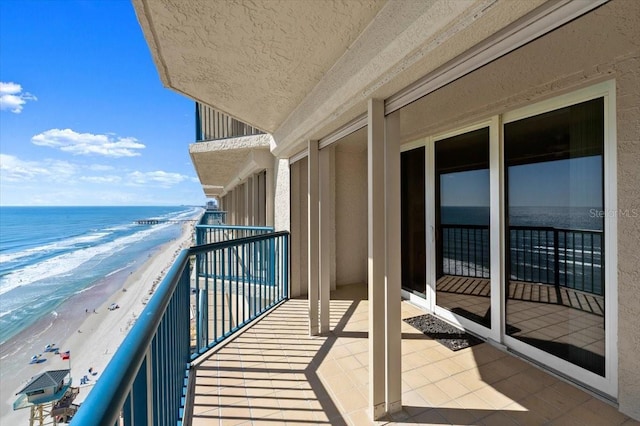 3425 S Atlantic Ave Unit 1602, Daytona Beach, FL 32118 - balcony featuring view of water and beach