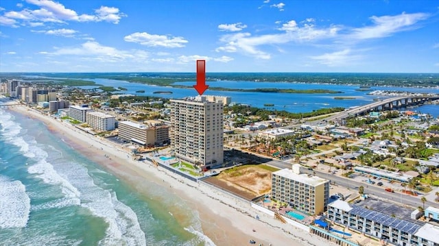 3425 S Atlantic Ave Unit 1602, Daytona Beach, FL 32118 - view of urban area with waterfront with a beach