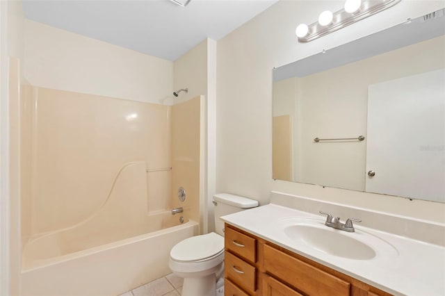910 Sheeler Oaks Dr, Apopka, FL 32703 - full bathroom featuring toilet, vanity, tile patterned flooring, and shower / washtub combination