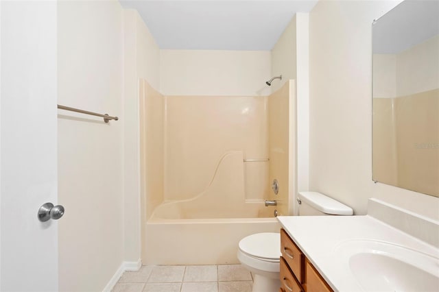910 Sheeler Oaks Dr, Apopka, FL 32703 - bathroom featuring toilet, vanity, tile patterned floors, and shower / tub combination