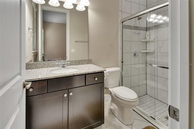 171 Birchmont Dr, Deland, FL 32724 - bathroom with toilet, a stall shower, and vanity