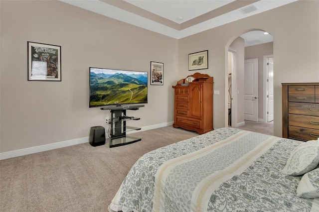 171 Birchmont Dr, Deland, FL 32724 - carpeted bedroom with arched walkways and baseboards
