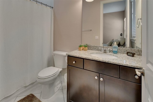 171 Birchmont Dr, Deland, FL 32724 - full bathroom featuring vanity, toilet, and tile patterned floors