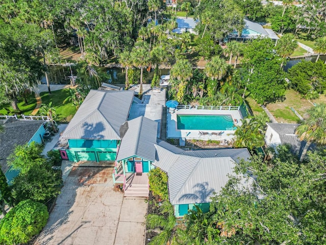 61 E Bayshore Dr, Port Orange, FL 32127 - aerial view of a pool