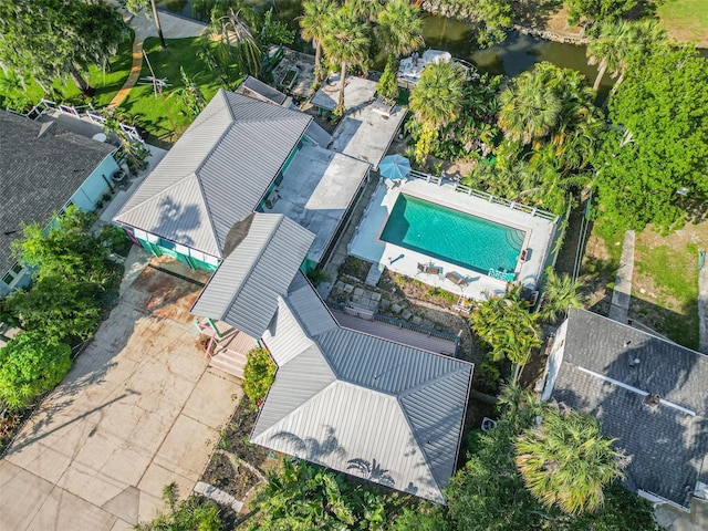 61 E Bayshore Dr, Port Orange, FL 32127 - bird's eye view of a pool