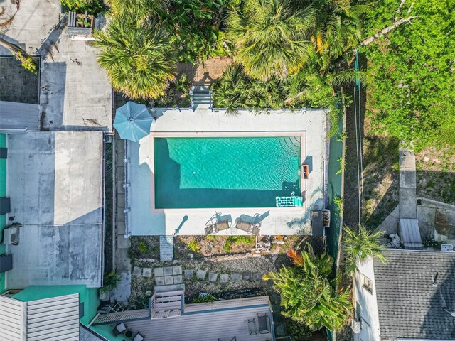 61 E Bayshore Dr, Port Orange, FL 32127 - aerial view of a pool area