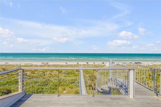 1209 N Atlantic Ave, New Smyrna Beach, FL 32169 - water view with local beach