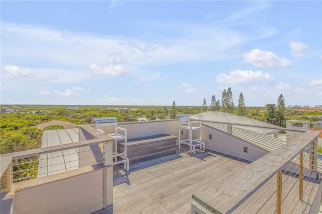 1209 N Atlantic Ave, New Smyrna Beach, FL 32169 - view of wooden terrace