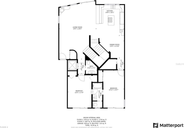 1209 N Atlantic Ave, New Smyrna Beach, FL 32169 - home floor plan