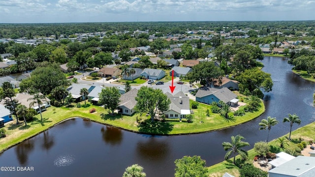 706 Fox Tail Ct, New Smyrna Beach, FL 32168 - aerial view of residential area featuring a large body of water
