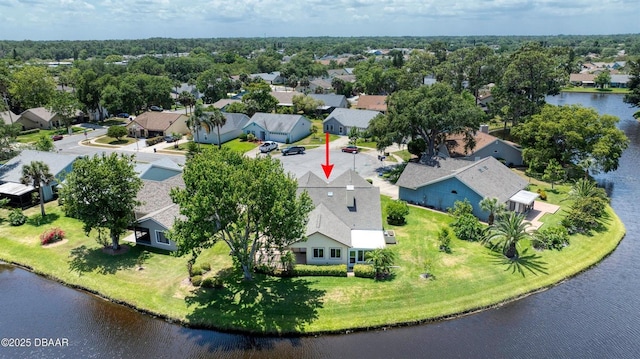 706 Fox Tail Ct, New Smyrna Beach, FL 32168 - aerial view of residential area featuring a nearby body of water