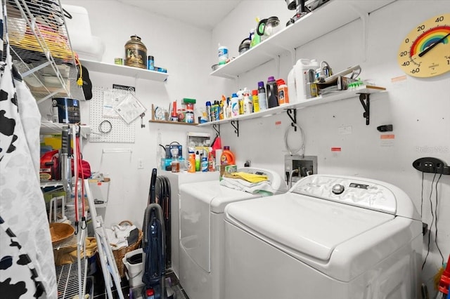 915 Ocean Shore Blvd Unit 8010, Ormond Beach, FL 32176 - laundry area with washer and clothes dryer