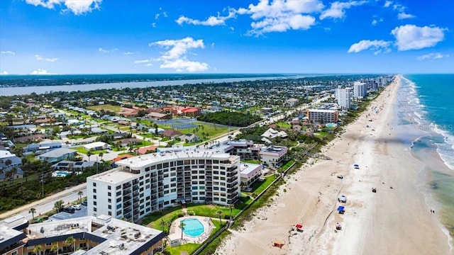 915 Ocean Shore Blvd Unit 8010, Ormond Beach, FL 32176 - aerial view of expansive beach and a pool