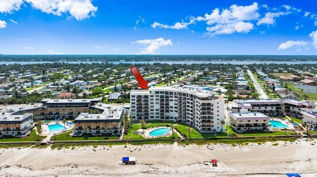 915 Ocean Shore Blvd Unit 8010, Ormond Beach, FL 32176 - drone / aerial view of a pool