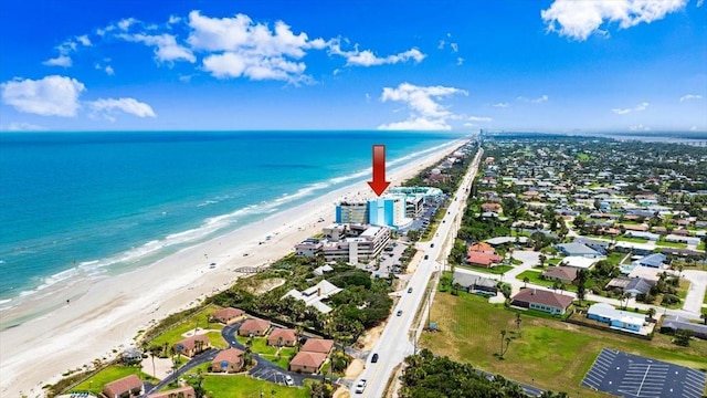 915 Ocean Shore Blvd Unit 8010, Ormond Beach, FL 32176 - bird's eye view of waterfront with a beach
