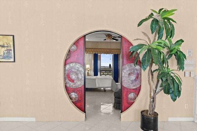 915 Ocean Shore Blvd Unit 8010, Ormond Beach, FL 32176 - hall featuring tile patterned floors and baseboards