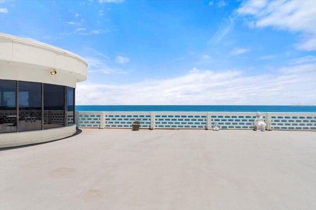 915 Ocean Shore Blvd Unit 8010, Ormond Beach, FL 32176 - view of patio with a water view