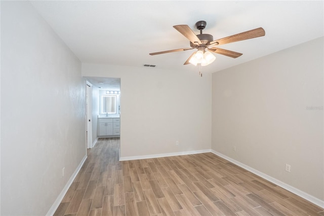 15 Misners Trl, Ormond Beach, FL 32174 - unfurnished room featuring light wood-style flooring and ceiling fan
