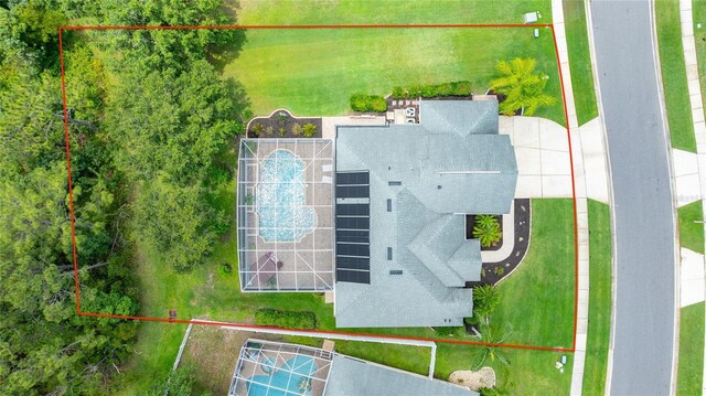 1910 Creekwater Blvd, Port Orange, FL 32128 - aerial view of property and surrounding area with property parcel outlined