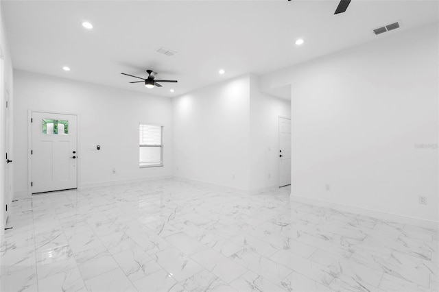 1163 W Hancock Dr, Deltona, FL 32725 - unfurnished room featuring ceiling fan and recessed lighting