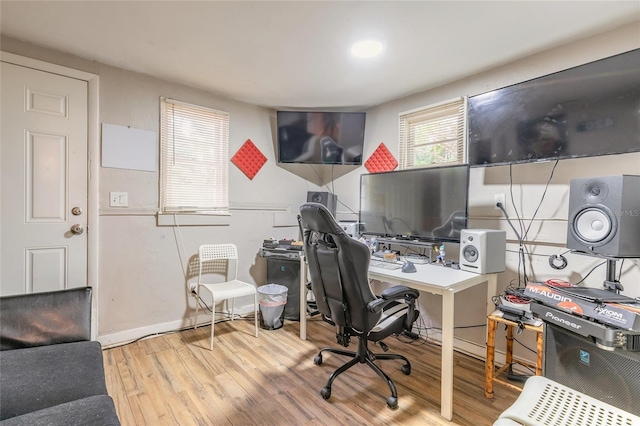449 3rd St, Daytona Beach, FL 32117 - office area featuring wood finished floors