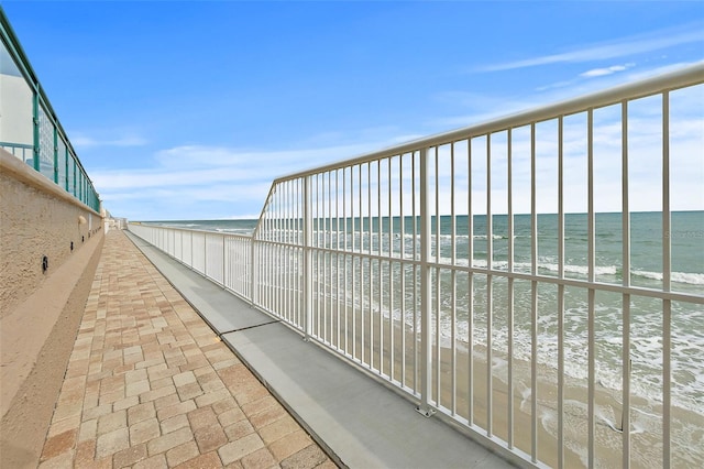 3315 S Atlantic Ave Unit 1406, Daytona Beach Shores, FL 32118 - balcony featuring view of water and beach