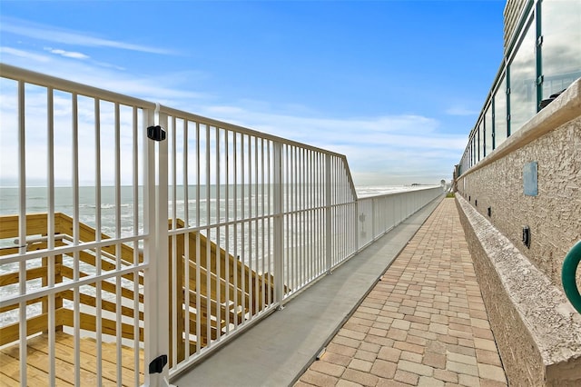 3315 S Atlantic Ave Unit 1406, Daytona Beach Shores, FL 32118 - balcony featuring view of water and beach