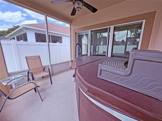 110 No Name Key Dr, Deland, FL 32720 - sunroom / solarium with a hot tub