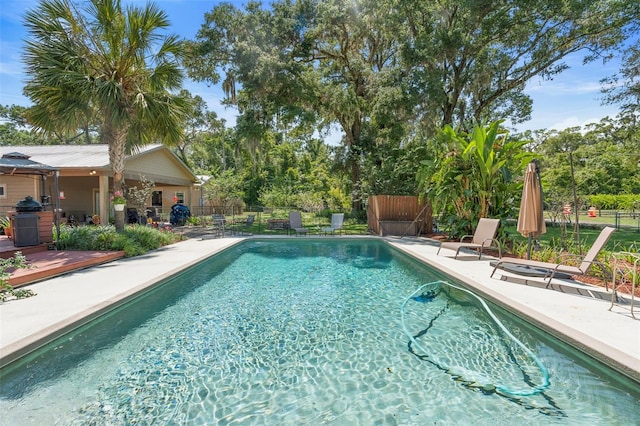 1056 Reynolds Rd, De Leon Springs, FL 32130 - view of swimming pool featuring a patio