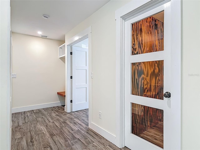 1520 Stone Trl, Enterprise, FL 32725 - corridor with wood finished floors and baseboards