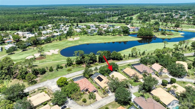 438 Harbour Town Ln, Ormond Beach, FL 32174 - aerial view of residential area with a nearby body of water and a local golf course