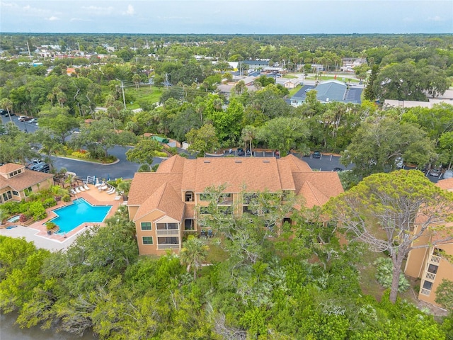 1401 S Palmetto Ave Unit 119, Daytona Beach, FL 32114 - drone / aerial view of a pool area