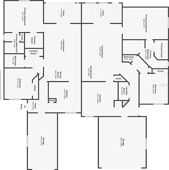 12 Emmons Ln Unit A & B, Palm Coast, FL 32164 - room layout