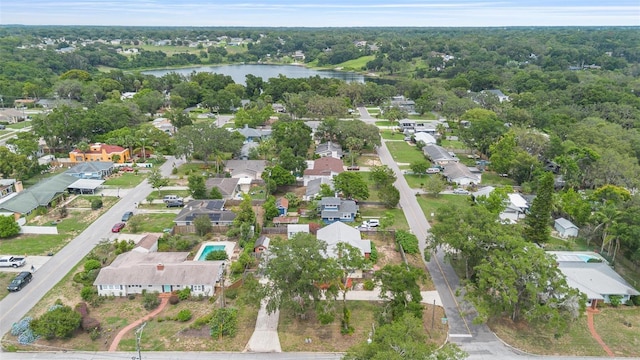 1411 Cliff Ave, Eustis, FL 32726 - aerial view of property and surrounding area featuring a nearby body of water and nearby suburban area