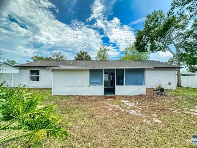 1229 Jeffery Dr, Port Orange, FL 32129 - back of property featuring french doors