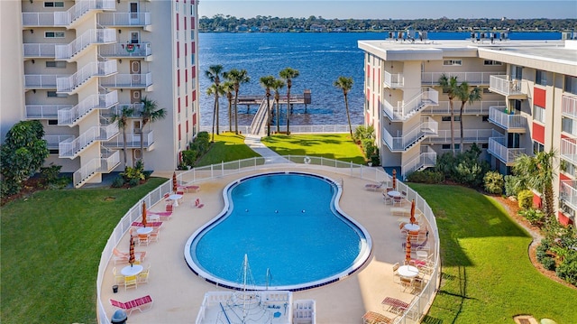 2711 N Halifax Ave Unit 264, Daytona Beach, FL 32118 - community pool featuring a water view