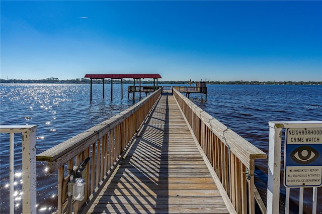 2711 N Halifax Ave Unit 264, Daytona Beach, FL 32118 - dock featuring a water view
