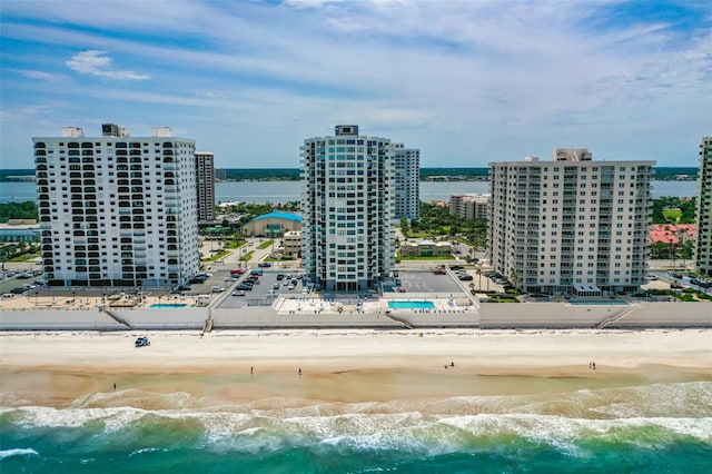 2987 S Atlantic Ave Unit 901, Daytona Beach, FL 32118 - view of urban area with waterfront with a beach