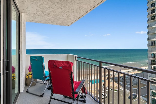 2987 S Atlantic Ave Unit 901, Daytona Beach, FL 32118 - balcony with a water view